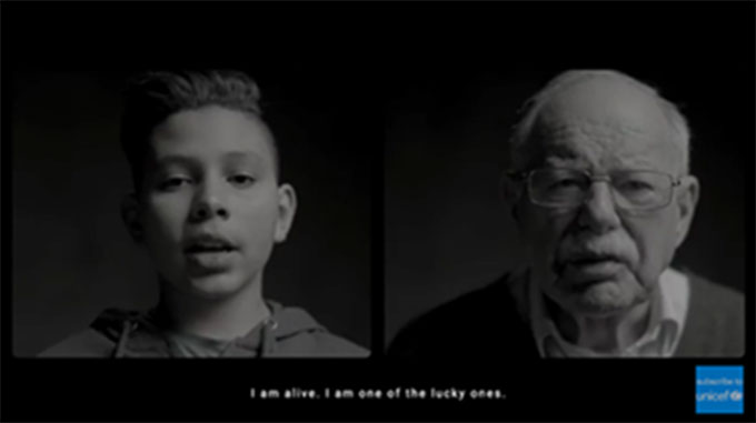 Aralarında kuşaklar olan iki mülteci UNICEF’in yeni filminde hikâyelerini anlatıyor