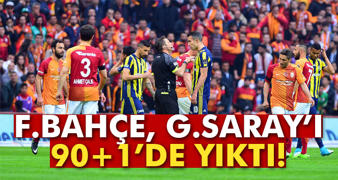 Derbide Fenerbahçe, Galatasaray’ı deplasmanda 1 – 0 yendi