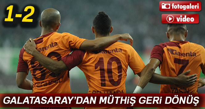 Galatasaray Bursa’dan puan çıkardı