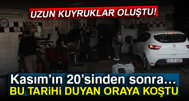 İstanbul’da kış uyarısı, araç sahiplerini harekete geçirdi