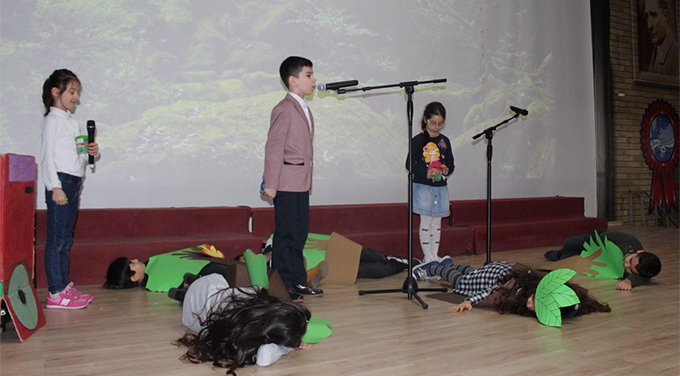 Ahmet Şimşekli öğrenciler Orman haftasını kutladılar