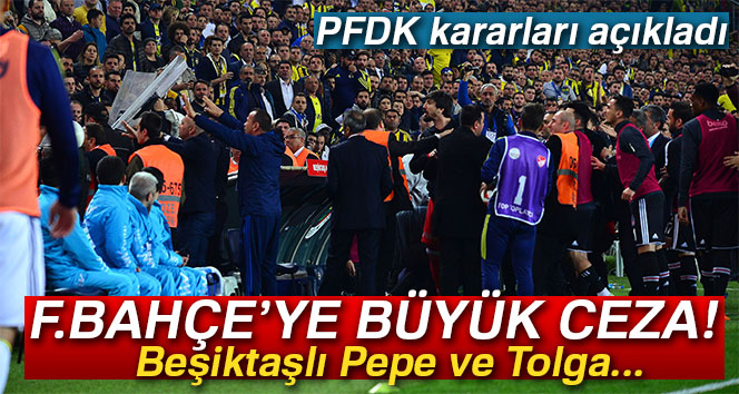 Fenerbahçe’ye büyük ceza