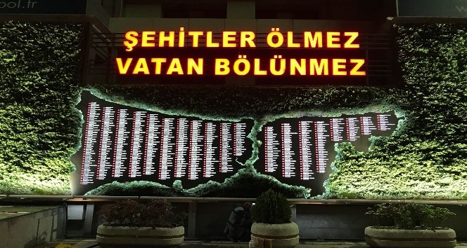 İstanbul’da şehit düşen kahraman polisler için anlamlı çalışma