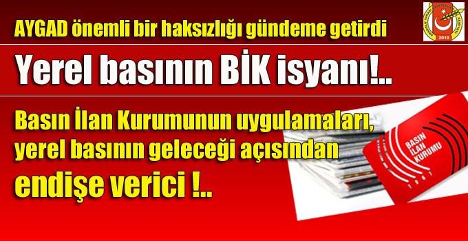Yerel basının BİK isyanı!..