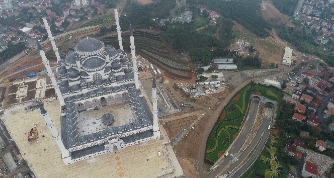 Çamlıca Camii’nin inşaatında sona gelindi