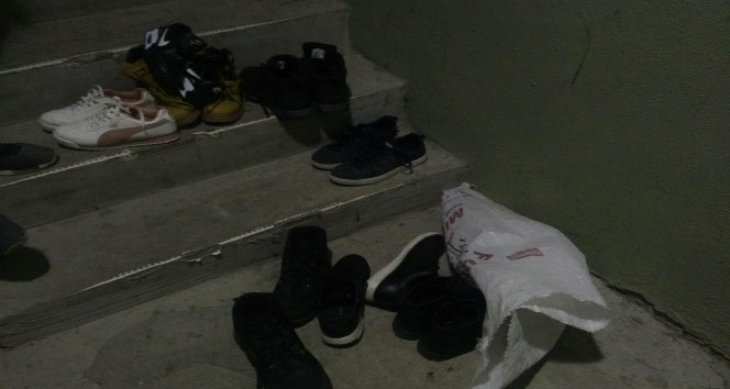 Ayakkabı hırsızları suçüstü yakalandı