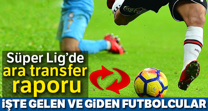 Spor Toto Süper Lig’de ara transfer raporu