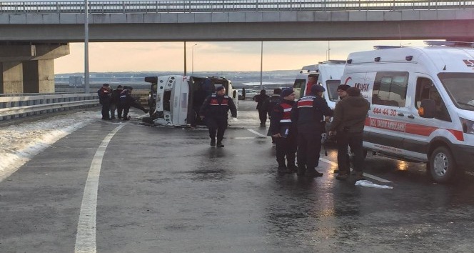 İstanbul Havalimanı Güzergahında Korkutan Kaza