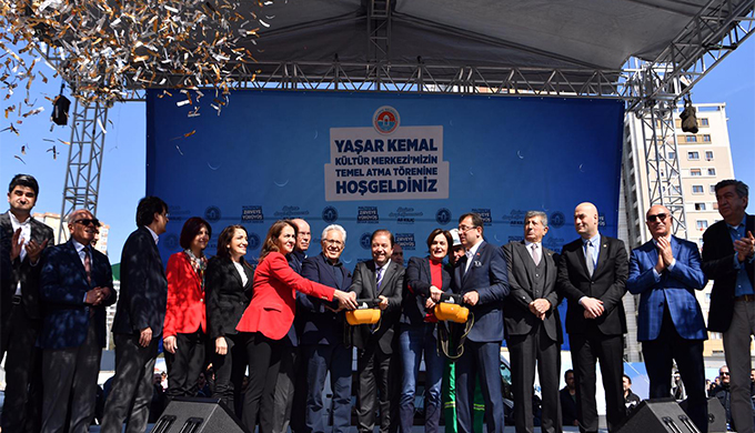 Yaşar Kemal Kültür Merkezi’nin temel atma töreni Maltepe’de gerçekleşti