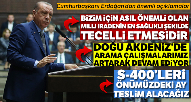 Cumhurbaşkanı Erdoğan, Milli irade tecelli etmiştir