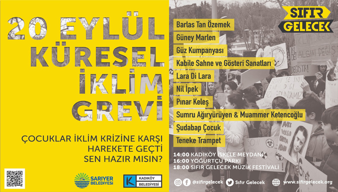 Kadıköy Yoğurtçu Parkı’nda 20 Eylül Küresel İklim Grevi Günü