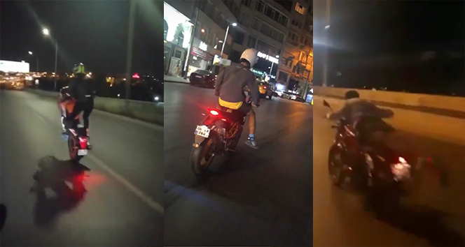 İstanbul’da motosikletli magandalar ‘yok artık’ dedirtti