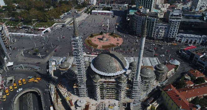 Taksim Camii’nin içi ilk kez görüntülendi