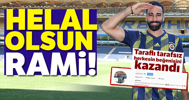 Fenerbahçe’nin Fas asıllı Fransız milli oyuncusu Adil Rami’den asker selamı