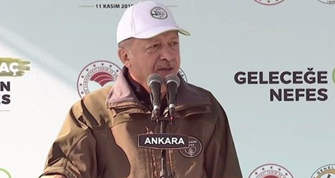 Cumhurbaşkanı Erdoğan: ‘Hedefimiz zümrüt yeşili bir Türkiye fotoğrafı ortaya çıkarmaktır’