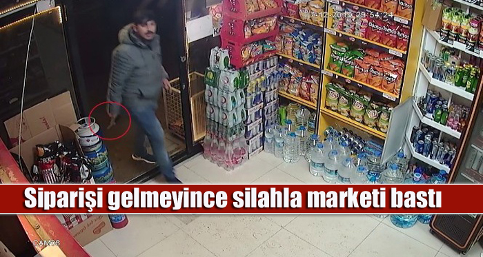 Ataşehir’de siparişi gelmeyen bir kişi silahla marketi basıp genci yaraladı