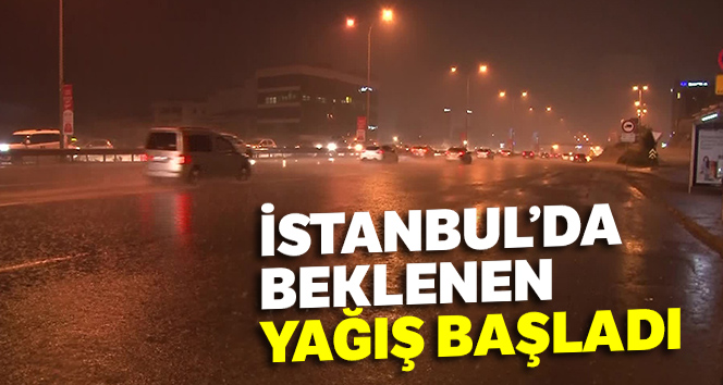 İstanbul’da yağmur etkisini göstermeye başladı