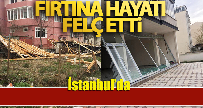 İstanbul’da günlerdir etkili olan şiddetli rüzgar zor anlar yaşatıyor