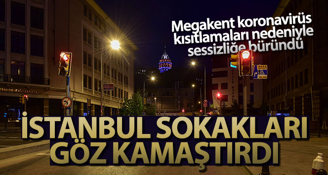 İstanbul cadde sokakları gece görselliğiyle göz kamaştırdı