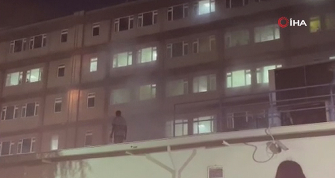 Hastanede yangın çıktı hastalar tahliye edildi
