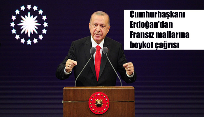 Cumhurbaşkanı Erdoğan’dan Fransız mallarına boykot çağrısı