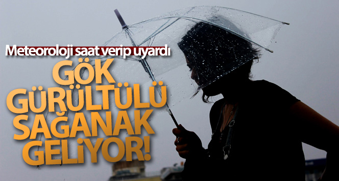 İstanbul ve çevresinde gök gürültülü sağanak yağış uyarısı