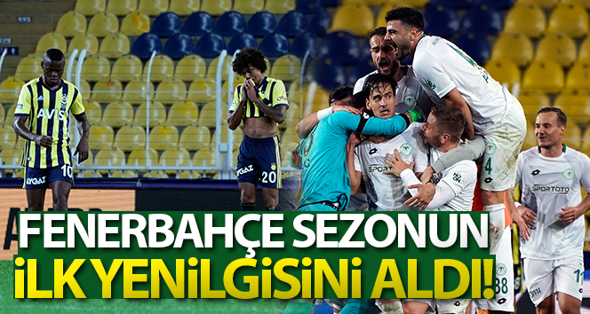 Fenerbahçe’ye kendi evinde Konyaspor şoku 0-2