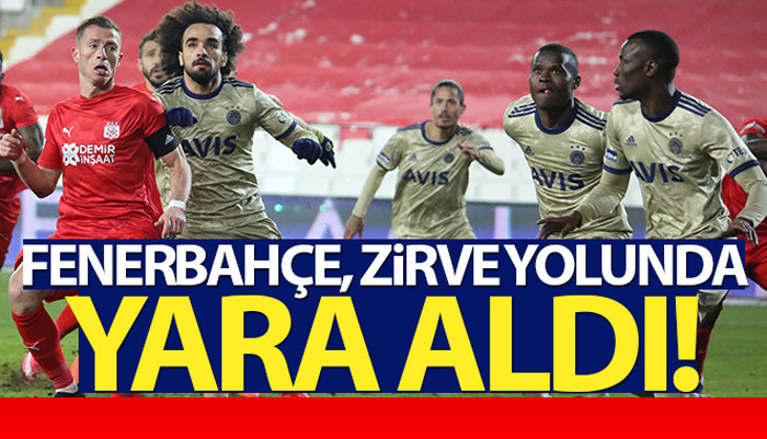Fenerbahçe, Sivas’ta bir puanı zor kurtardı