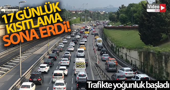 17 günlük tam kapanma sonrası İstanbul’da trafik yoğunluğu