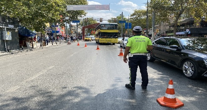 Kadıköy’de trafikte motosikletlilere yönelik denetimi yapıldı