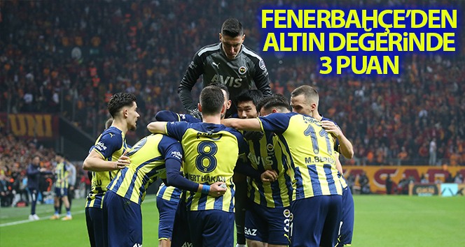 Galatasaray – Fenerbahçe derbisinde üç puan Fenerbahçe’nin oldu