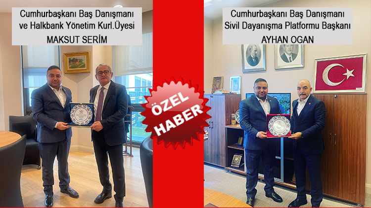 Gazeteci Aydoğan, Cumhurbaşkanı Danışmanlarını ziyaret etti