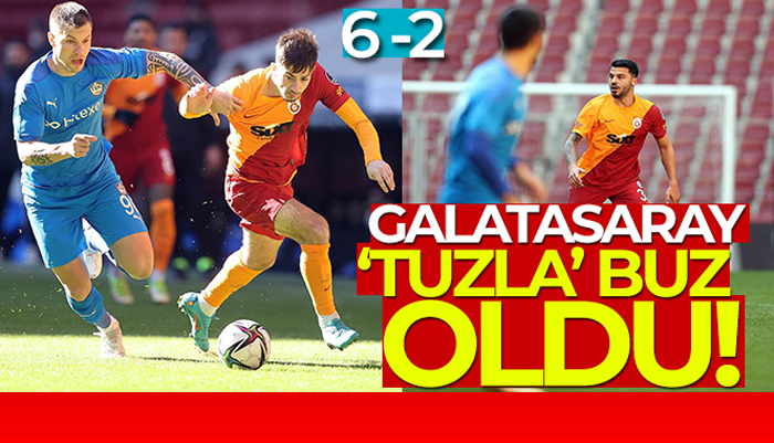 Galatasaray, Tuzlaspor’a 6-2 mağlup oldu