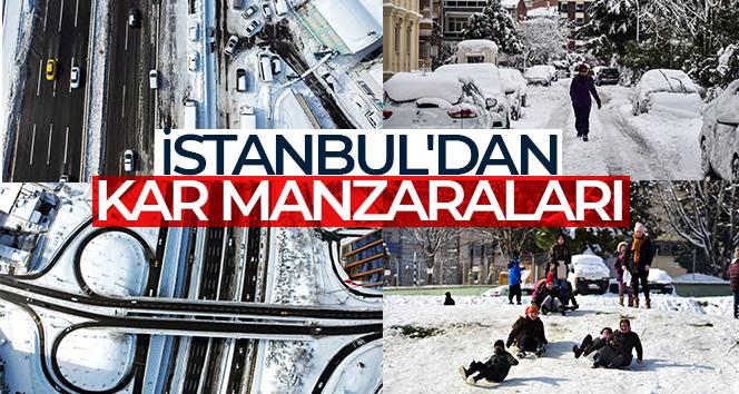 Fotoğraflarla İstanbul’da kar manzaraları