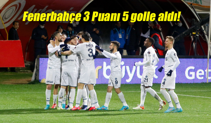 Fenerbahçe deplasmanda, Aytemiz Alanyaspor’u 5-2 mağlup etti