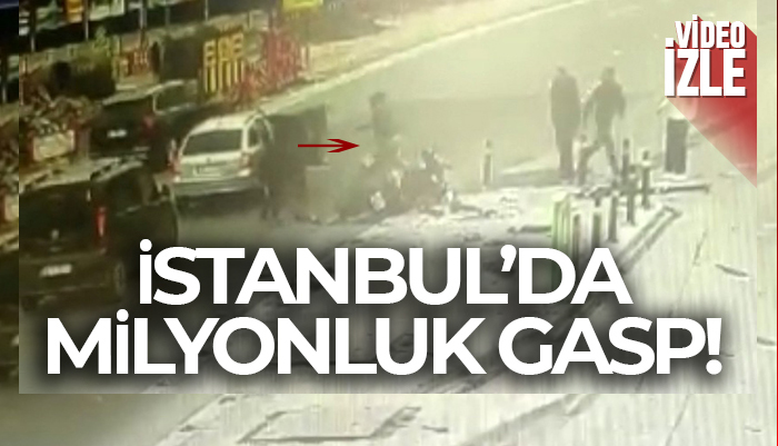 İstanbul’da döviz bürosunun kuryesine araçla çarparak milyonları gasp ettiler