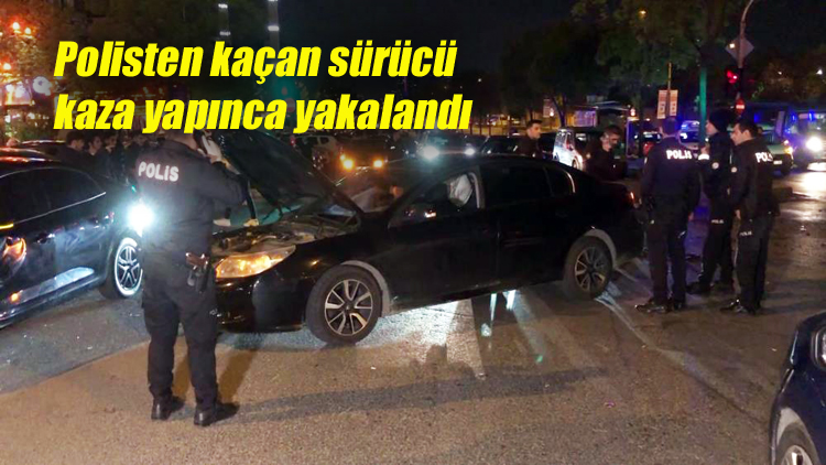 Ataşehir’de Polisten kaçan sürücü kaza yapınca yakalandı, kazada 2 kişi yaralandı