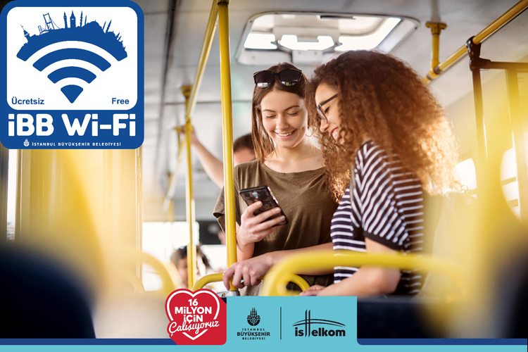 İBB Otobüslerinde Ücretsiz Wi-Fi ağı genişliyor