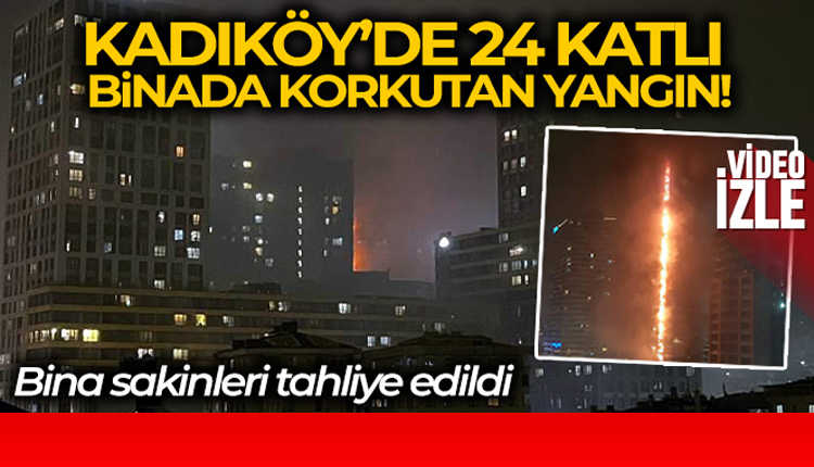 Kadıköy’de Fikirtepe Mahallesi’nde bulunan bir rezidansta yangın çıktı
