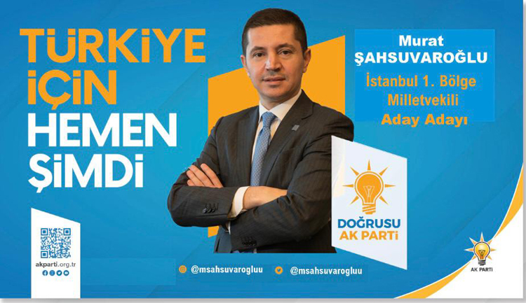 Murat Şahsuvaroğlu, AK Parti’den 1. Bölge Milletvekili Aday Adayı oldu