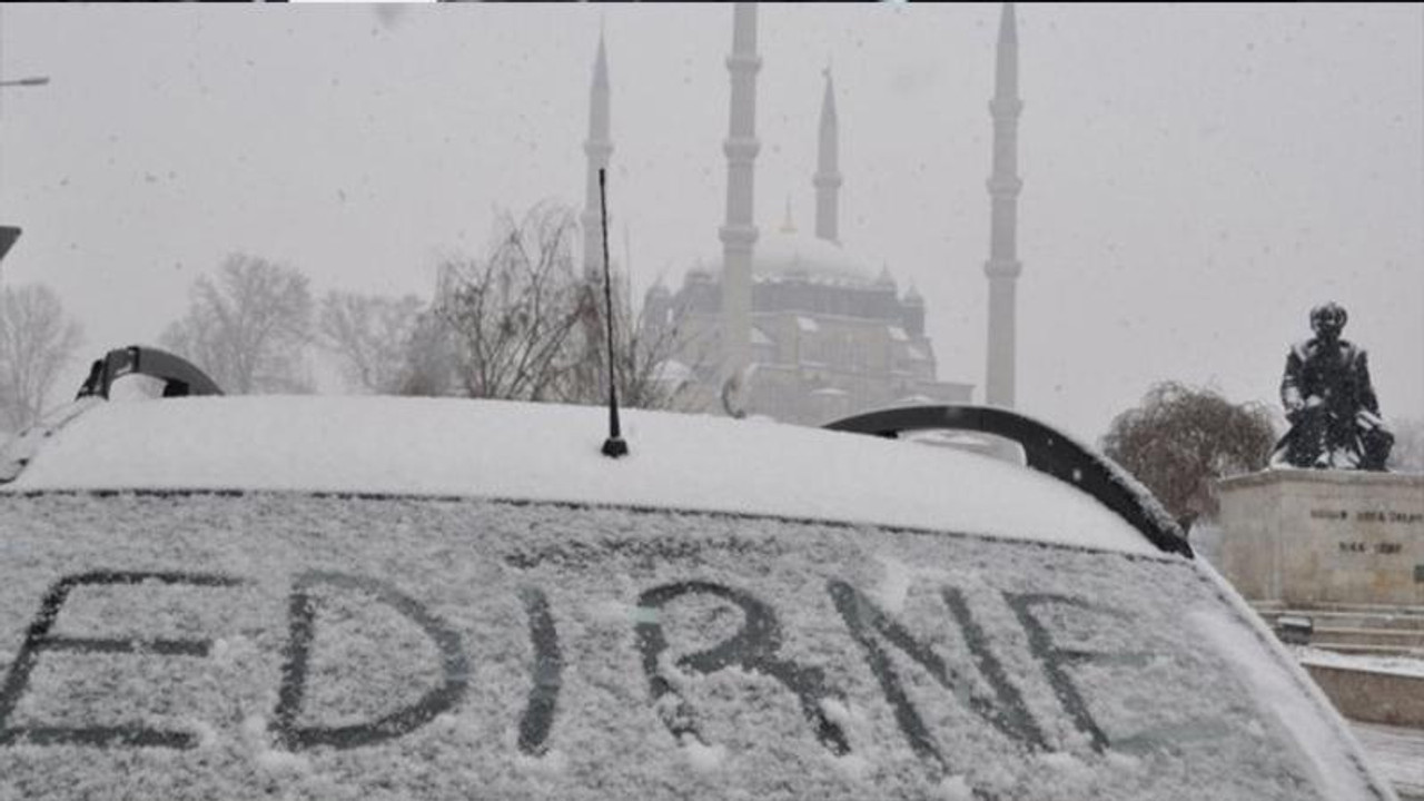 Edirne’de kar yağışı başladı! İstanbul’a kar yağacak mı