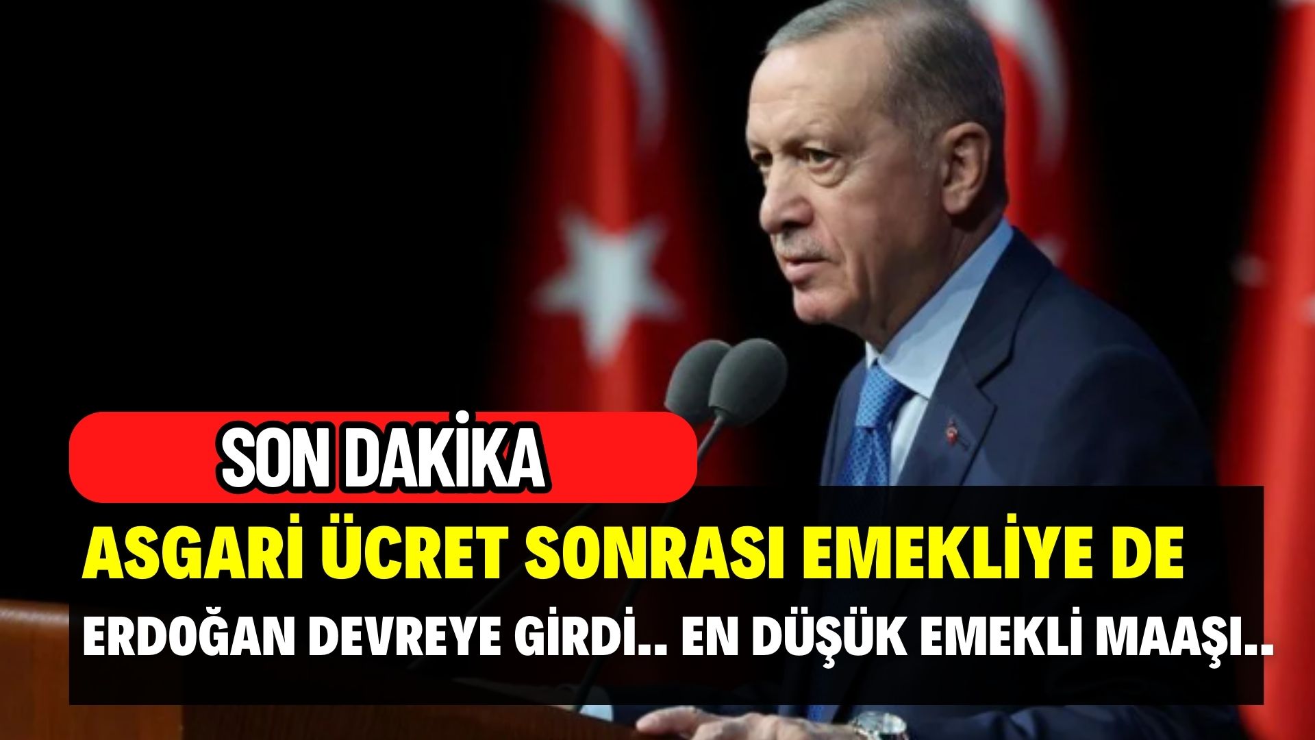 Erdoğan yine devreye girdi! 7.500 TL olan en düşük emekli maaşı netleşti!