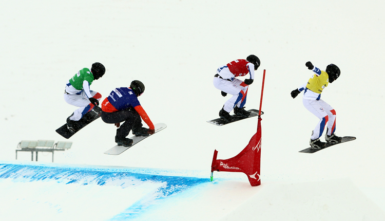 FIS SBX Snowboard Cross Dünya Kupası için Palandöken’de Yarışıyorlar